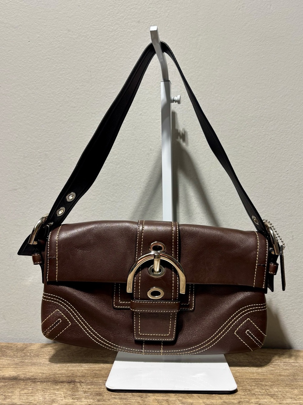 Vintage Coach SoHo Flap Shoulder Bag